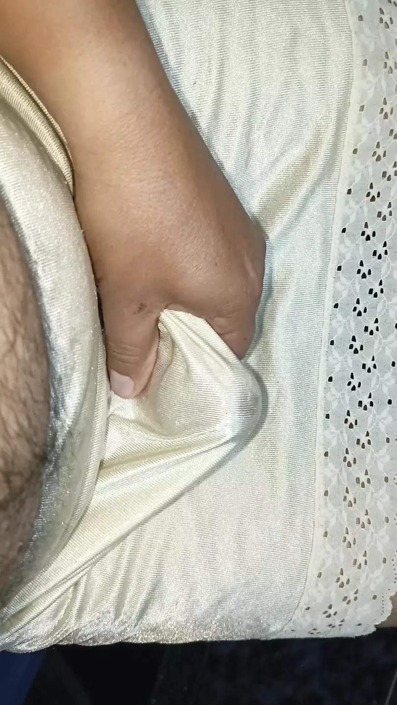 Jerking off in my petticoats thinking about my friend's wife