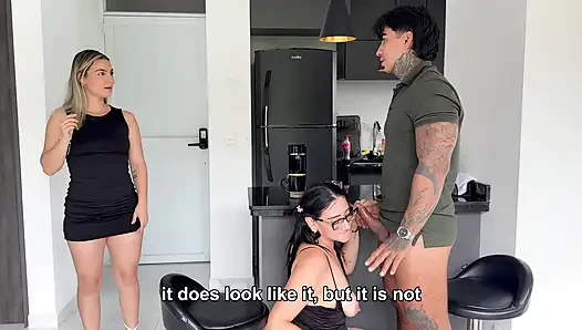 Horny stepmom fucks her stepdaughter's boyfriend behind her back
