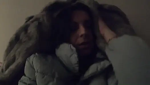 Luxury Fur Coats and Military Downjacket Masturbation with Dirty Talk
