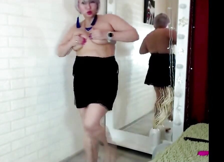 Cool Long Dirty Dancing of My Mature Slut Wife. 50 Years Old, and She Jumps Like a Young Girl!