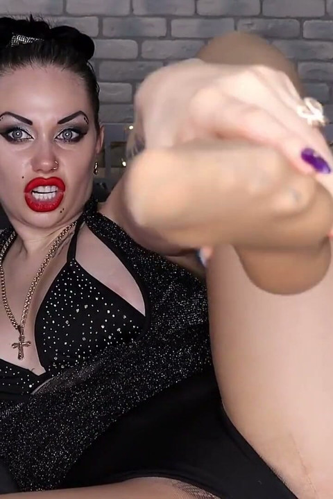 Shoot your load all over my nylon feet! JOI & foot worship