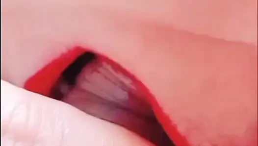 Sabrinahole take in mouth and swallow all cum