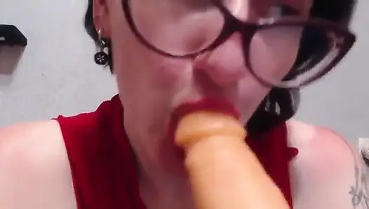 Sinnlicher blowjob in nahaufnahme für dich