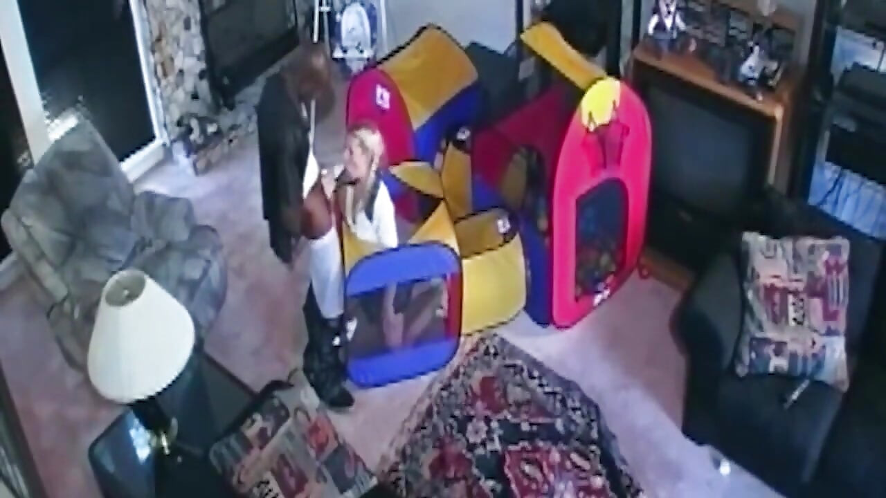 Mature Blonde MILF Takes BBC Deep in Play Tent