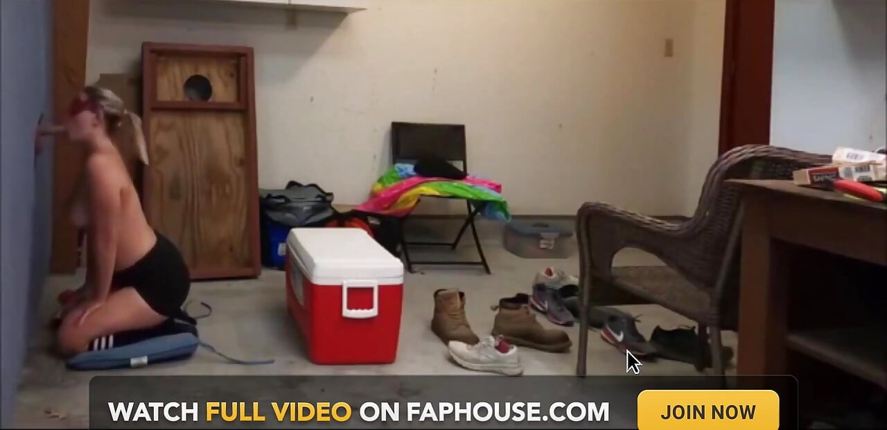 Wife's First at Home Gloryhole with a Local Fan
