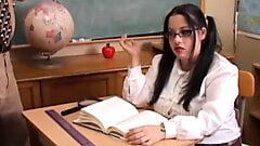 Chubby busty student loves to suck teachers cock