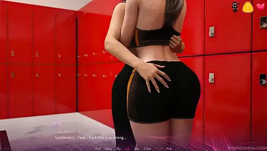 Thirsty MILF Seduces Married Friend in Gym Locker Room - the Office - Part 4 - Damaged Coda - by Porn Game 4u