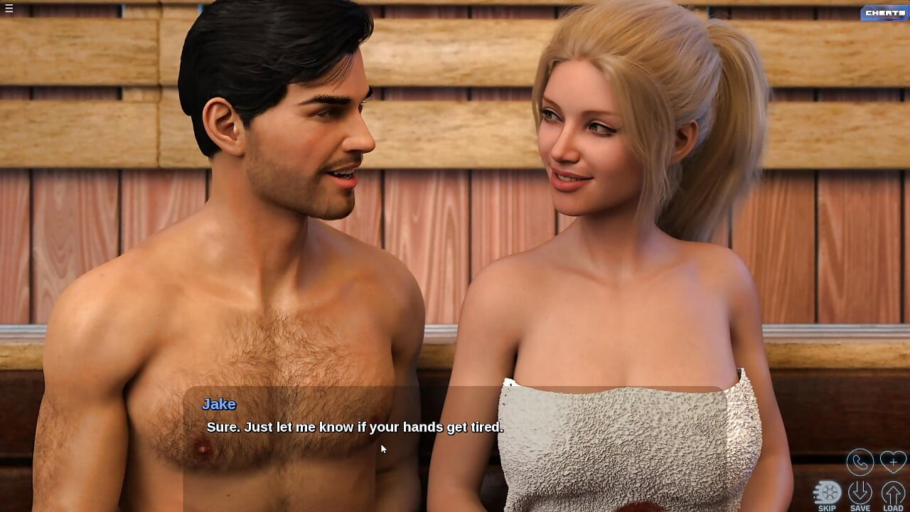 Horny 18 Plus Girls Having Threesome Fun in Sauna With Jake