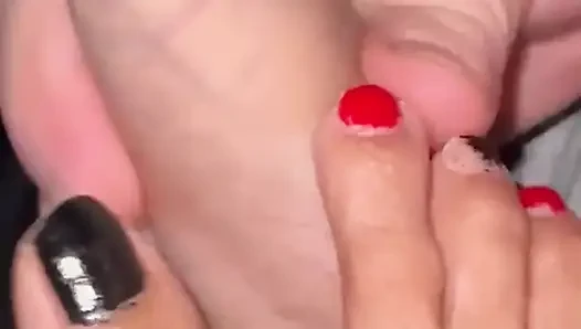 Daddy Cums on Melove Sexy Small Feet