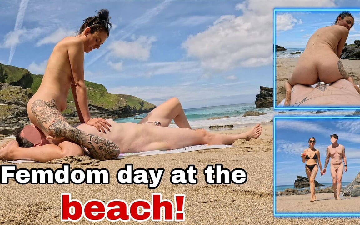 Domina-tag am strand