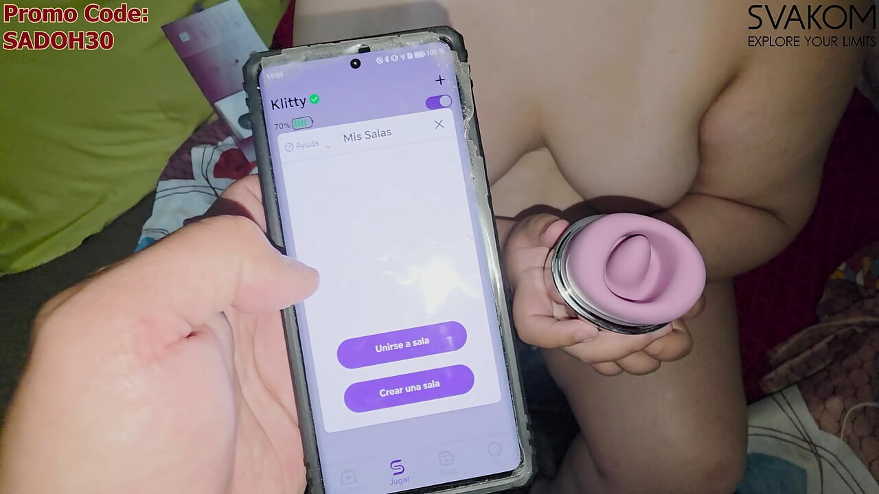 Sucking and licking all my holes with "KLITTY" by SVAKOM is so delicious