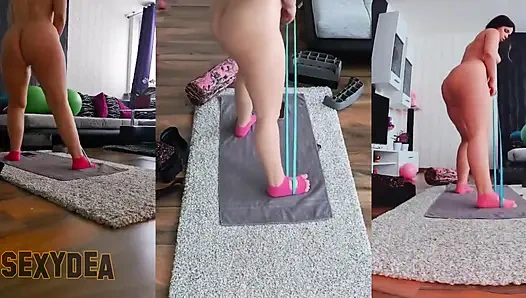 Tauch ein in reine sinnlichkeit: Dreifache cam-Ansicht meines nackten Trainings!