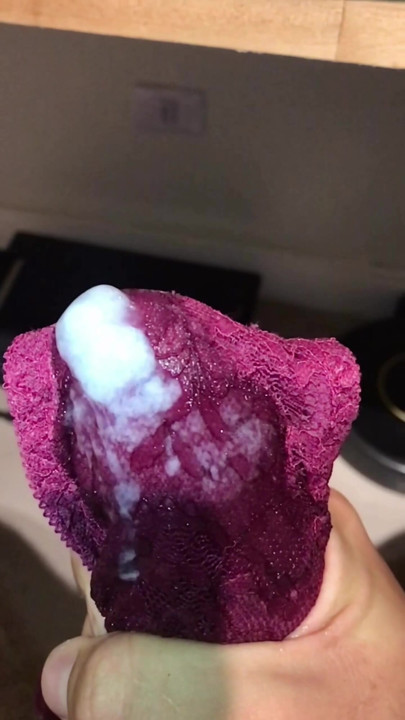 Wife arrived home with wet panties smelling so good, while she showered I need to cream that panties | Clip 1