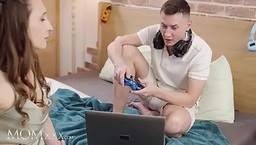 MOMxxx Beautiful Ukrainian MILF Mari Moon hot passionate sex with big dick Charlie Dean