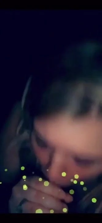 BBW sucks on 8in dildo