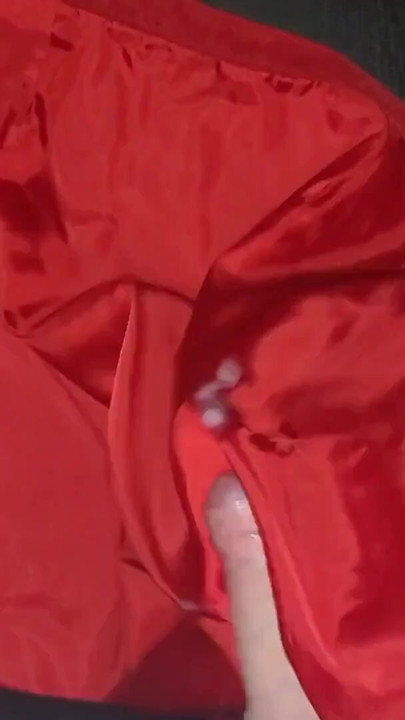 Using 6 different office skirts as cum rags | Clip 1