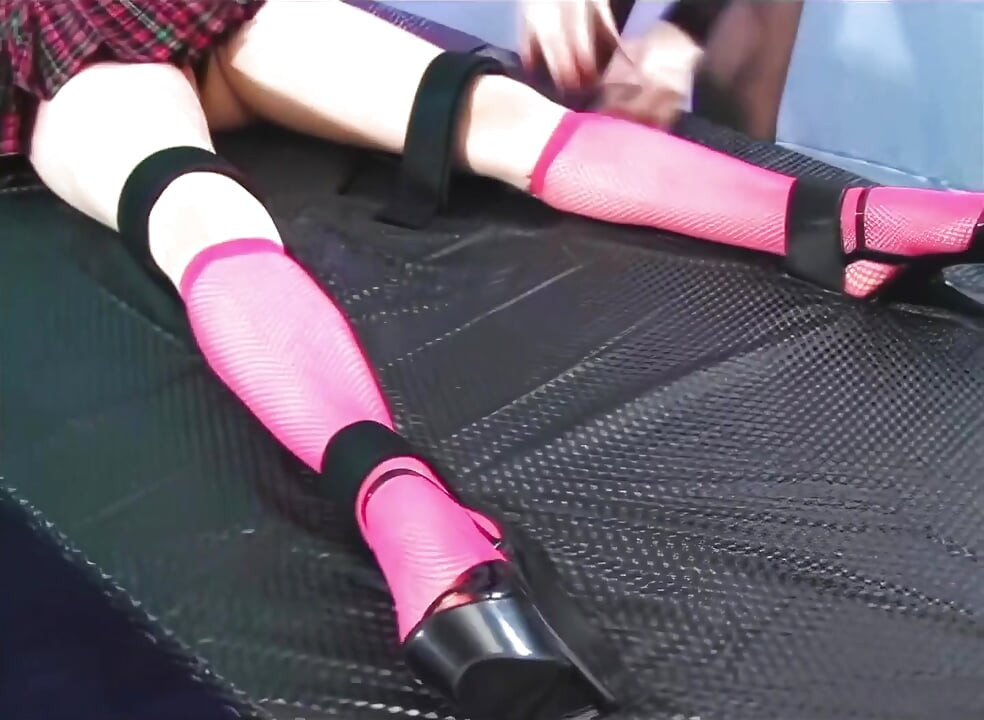 Ballerina Tickled by Domina Skye - Ex-ballerina Is Tied to the Tickle Board Where Domina Skye Tickles Her Feet and Belly!