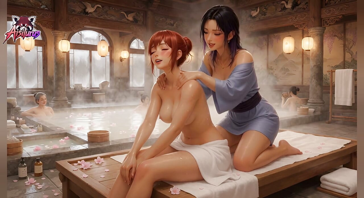 Sensual Onsen Night - Bröstsmek & Nackslick