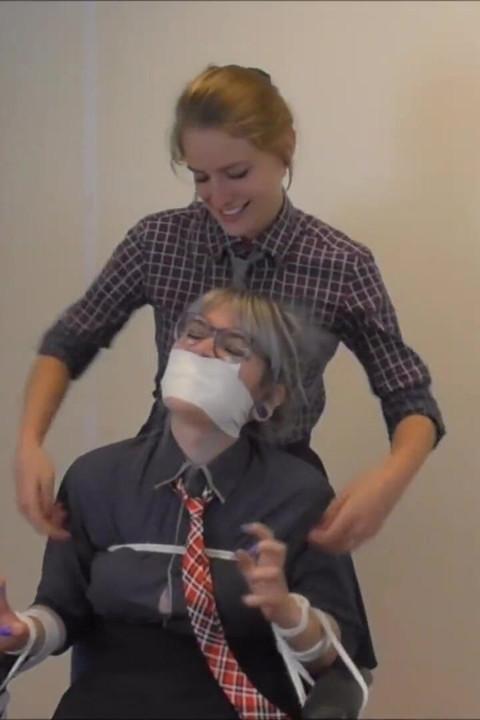 Luna Grey & Violet Haze - corporate bitches payback hD