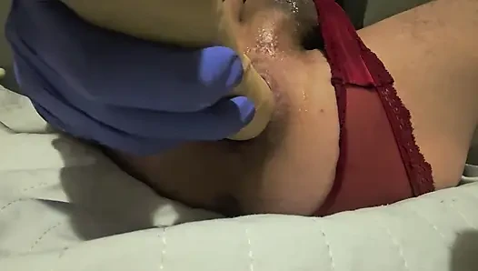 Anal play with my juice