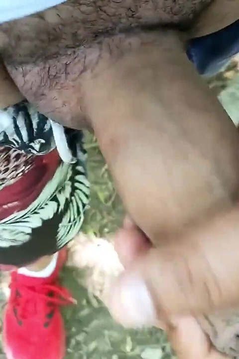 Walking in Park While Jerking off - Risky - Cum Into the Firepit at the End