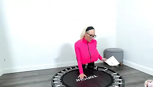 Magic Trampoline Inflation! Breast Expansion While Jumping! I Was Sure It Was False Advertising!
