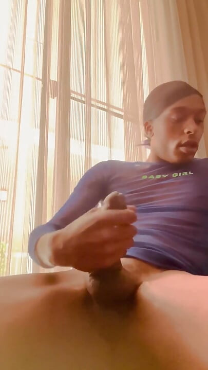 Watch Me Stroke My Cock in My Hotel Window (caught)