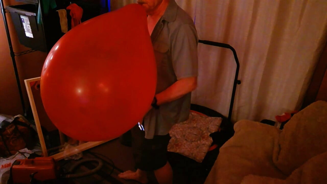 159) Two Large Round Balloons with Lotion Popped!