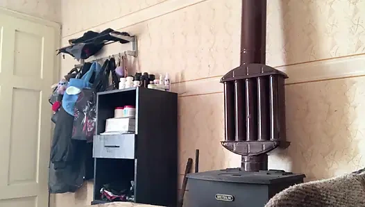 Массаж сисек в кружевных перчатках