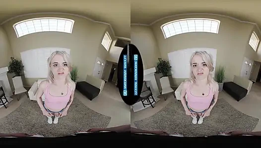 СМЕРТЕЛЬНЫЙ ХАРДКОРНЫЙ VR - симпатичная блондиночка из колледжа возвращается на неверного бойфренда с вашим членом
