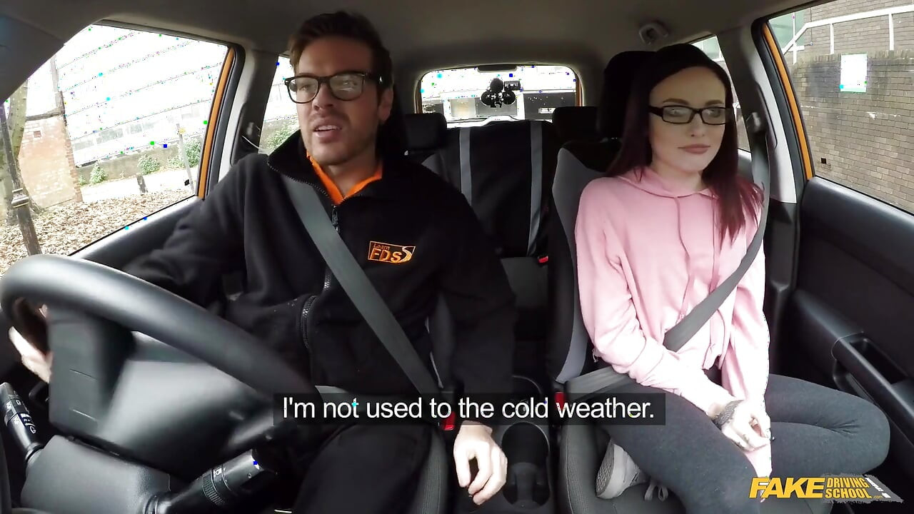 Fake Driving School - Wild & Naughty Petite American Chloe Carter Strips in a Car with Ryan & Requests a Rough Anal Poke