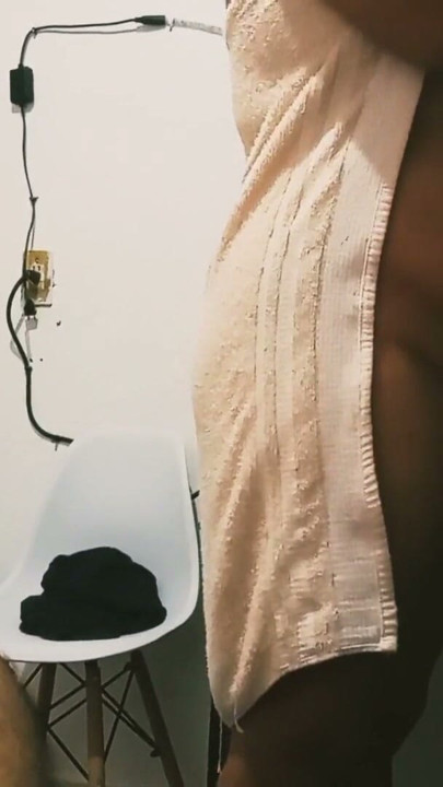 filming my wife unnoticed as she prepares to take a shower | Clip 1
