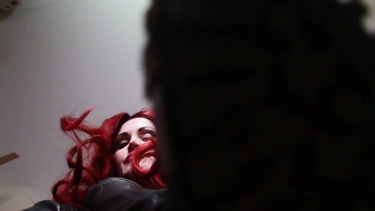 Redhead Italian mistress in black boots humiliates you