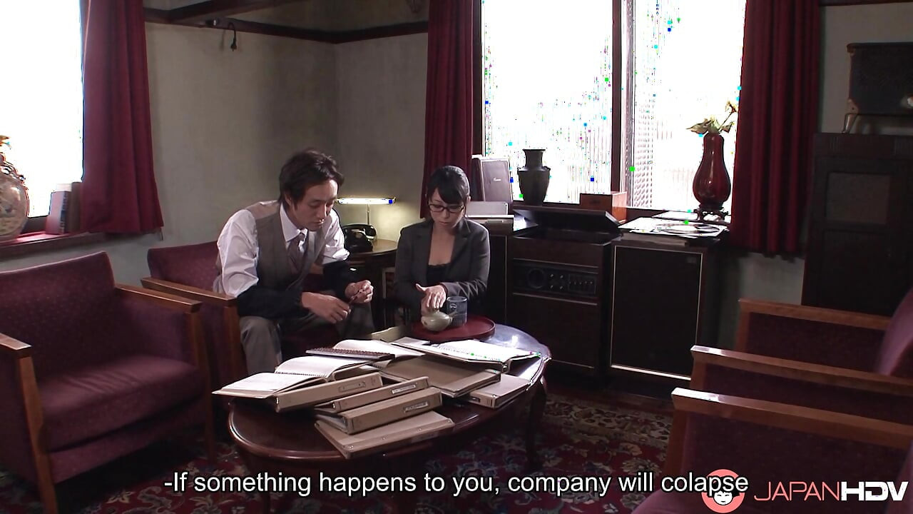 Japanese office lady sucks hard cock,uncensored.