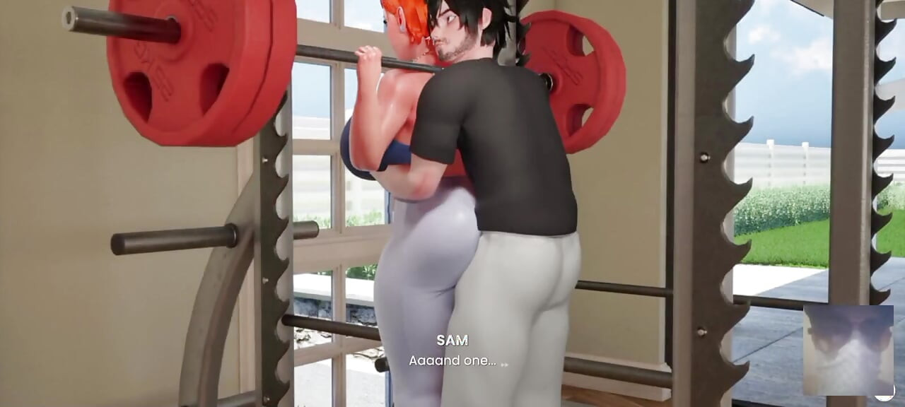 Gwen uit Benten wordt geneukt tijdens de training. Ze zag mijn harde lul en neukt