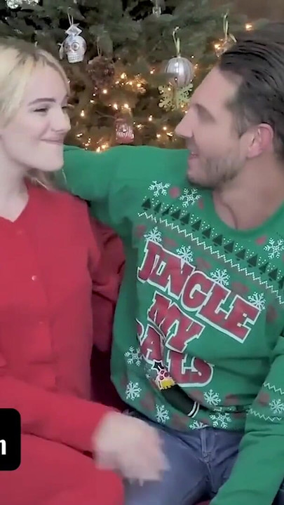 Must-share moment from "FamilyStrokes - Tiny Blonde Babe Kenna James Bonds With Her Perv Stepmom and Stepdad On Christmas"