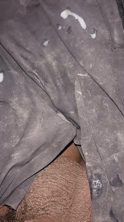 BBC CUMSHOT, SHORTS, WANKING, BBC CUMMING, CUM STAINS