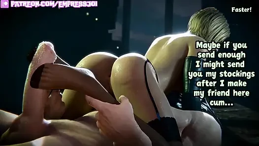 Femdom Hentai JOI: Footcuck Domination & Spoiled Rich Brat