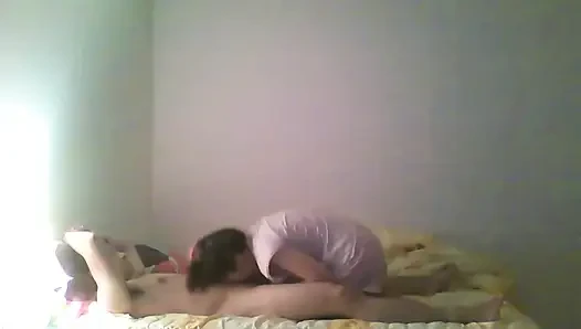 Submissive Chinese Slut Sucks My Dick and Swallows My Cum