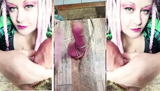 Tied up Cock and Balls JOI with Ball Punching