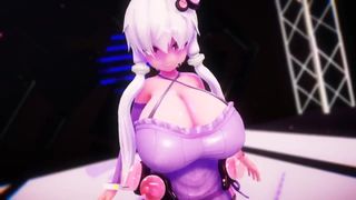 MMD Yuzuki Yukari и песня с расширением груди (вокалоид)