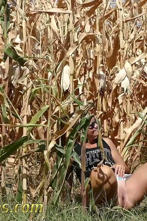 Pee in a corn field