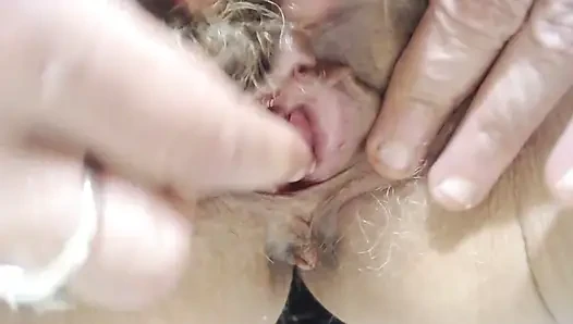 Гребень в заднице с тёплой водой