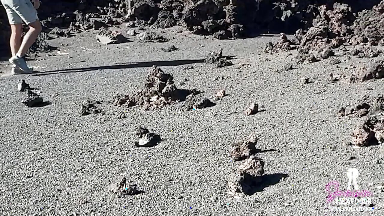 Date Night Public Sex - We hiked a volcano and he erupted in my mouth