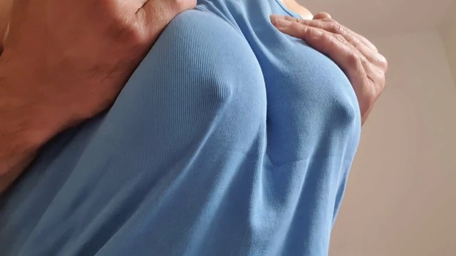 Rubber tits tied