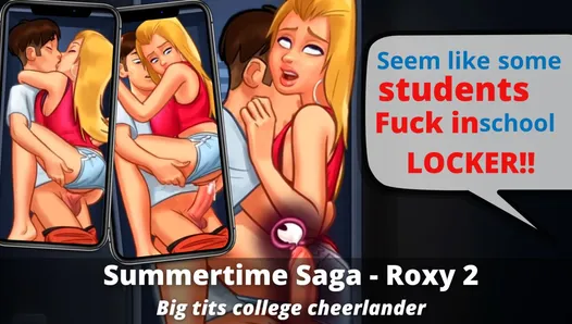 "Hey! Stop fucking hiding in the college locker!" - Summertime Saga - Roxy 2