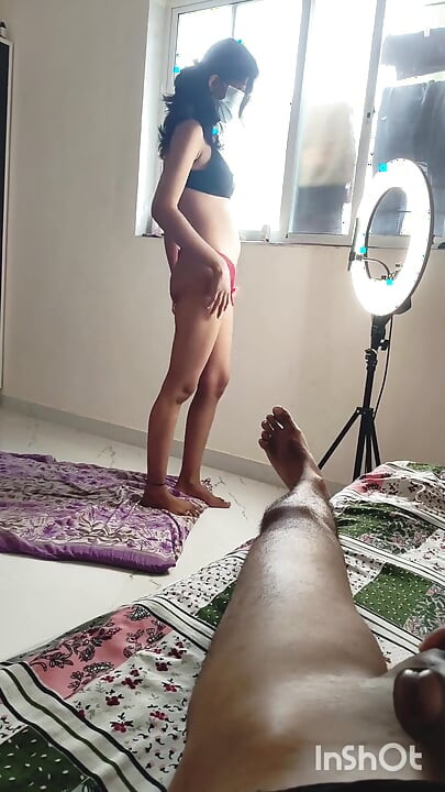 Sexy Bhabhi Shivani Doing Live and Husband Masturbation.