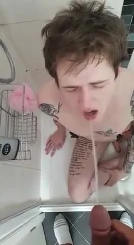 Submissive british boy piss drinker Rob