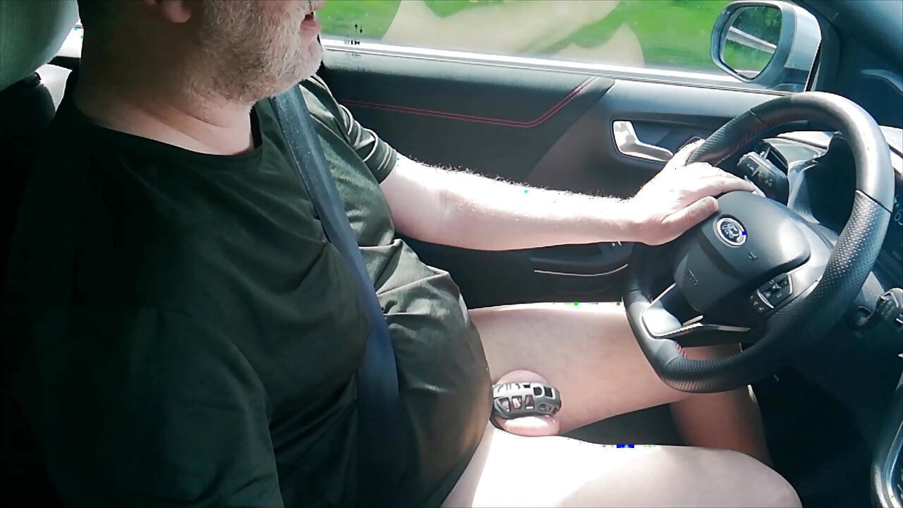 Nylon Fetish in the Dirt Road Search in the Car
