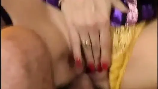 Two sluts ass banged by three men in a private orgy